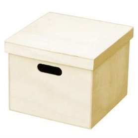 Caja Pino Con Asas 20x20x16cm