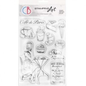 Stamping Art Set Sellos 6x8 pulgadas La Boulangerie