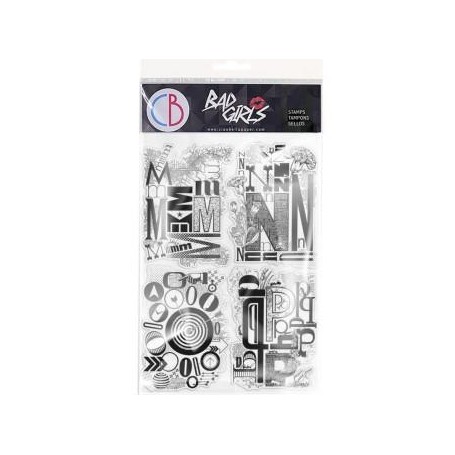 Stamping Art Set Sellos 6x8 pulgadas Design Letters MNOP