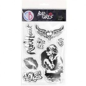 Stamping Art Set Sellos 4x6 pulgadas Urban Kiss