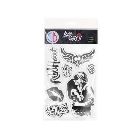 Stamping Art Set Sellos 4x6 pulgadas Urban Kiss