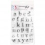 Stamping Art Set Sellos 4x6 pulgadas Design Lowercase Alphabet