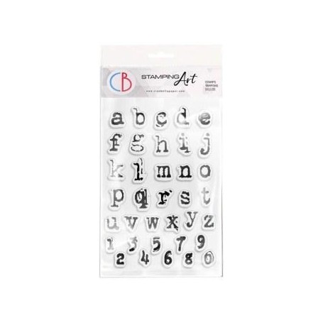 Stamping Art Set Sellos 4x6 pulgadas Reporter Lowercase Alphabet