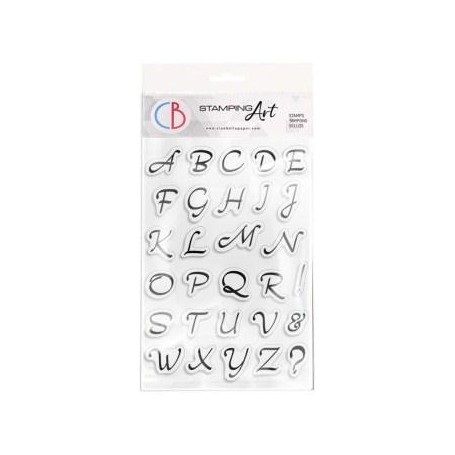 Stamping Art Set Sellos 4x6 pulgadas Moonlight Uppercase Alphabet