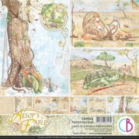 Coleccion Ciao Bella, Aesop's Fables Paper Pad 20x20cm, 12 papeles