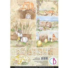 Coleccion Ciao Bella, Aesop's Fables Creative Pad A4, 9 papeles