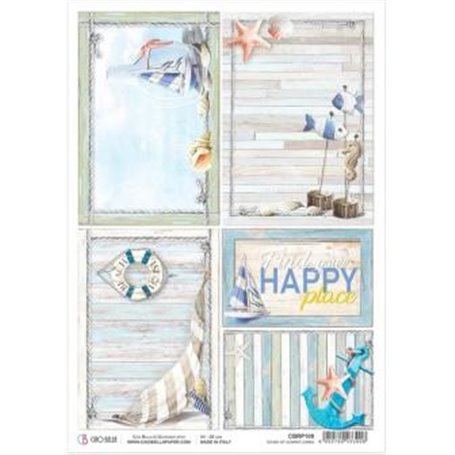 Papel de Arroz A4 Summer Cards