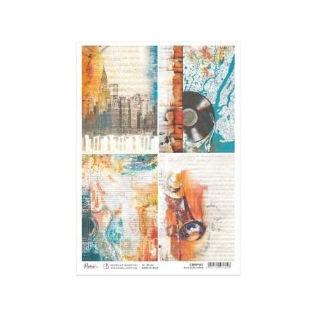 Papel de Arroz A4 Blue Note cards 21x29,7 cm