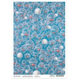 Papel de Arroz A4 Flying Balloons 21x29,7 cm