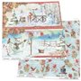Paper Sheet Snowmen Paper 30x30 Cm