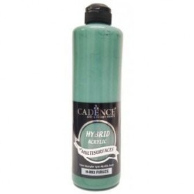 Pintura Acrílica Multisuperficie Hybrid Turquesa Oscuro Ref. H093, 500 ml