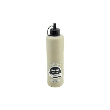 Pintura Acrílica Multisuperficie Hybrid Metálica Platino 500 ml Ref. HM807G