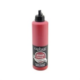 Pintura Acrílica Multisuperficie Hybrid Rojo Carmín 500 ml Ref. H053G