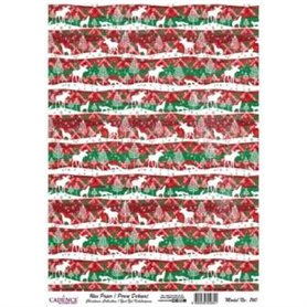 Papel de Arroz Cadence Cenefa Navidad 30x41cm