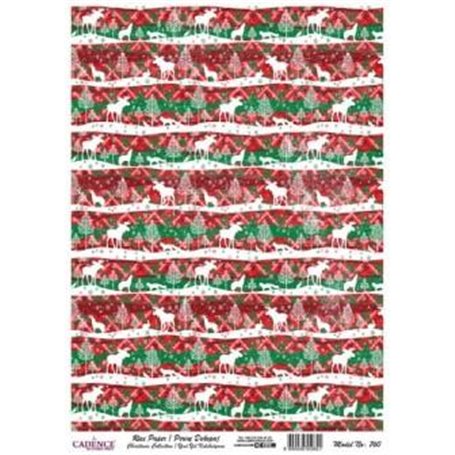 Papel de Arroz Cadence Cenefa Navidad 30x41cm