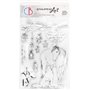 Winter Magic Stamping Art Set Sellos 6x8 pulgadas Design 