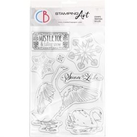 Swan Lake Stamping Art Set Sellos 6x8 pulgadas