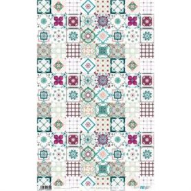 Papel De Arroz Mosaic Tiles Green 54x70cm