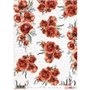 Papel De Arroz Roses And Writtings Red 54x70cm