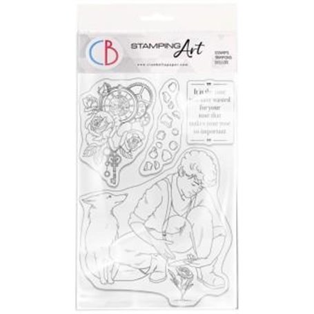 The Rose Stamping Art Set Sellos 4x6 pulgadas