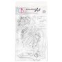 The Rose Stamping Art Set Sellos 4x6 pulgadas