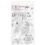 December & Joy Stamping Art Set Sellos 4x6 pulgadas