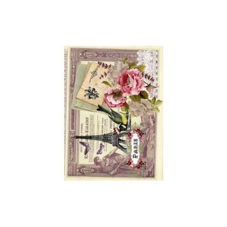 Papel de Arroz Cadence Billete Paris 30x41 cm