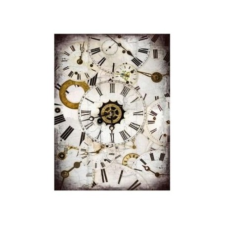 Papel de Arroz Cadence Esferas Reloj 30x41 cm