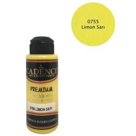 Pintura Acrílica  Premium Lemon Yellow Cadence 250ml