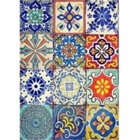 Papel de Arroz Cadence Imitacion Baldosa Mediana 30x41cm Ref. 307