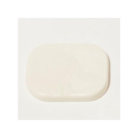 Piedra Rectangular Blanco 29x22mm