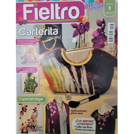 Fieltro carterita con piel F3