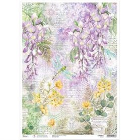 Papel de Arroz A3 Wisteria 30,6x42,7cm