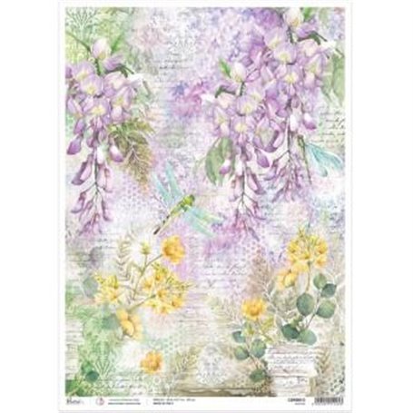 Papel de Arroz A3 Wisteria 30,6x42,7cm