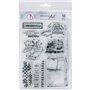 Set Sello Stamping Art Confidential 8x6 pulgadas
