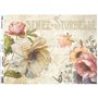 Papel de Arroz Japonés Flores Vintage Sello SOFT 30x41cm