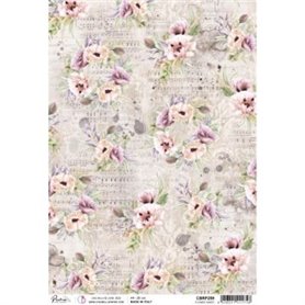 Papel de Arroz A4 Flower Dance 21x29,7 cm