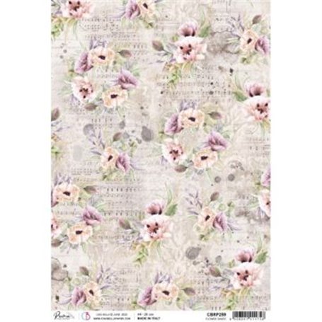 Papel de Arroz A4 Flower Dance 21x29,7 cm