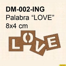 Palabra Madera LOVE 8x4cm