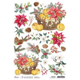 Papel de Arroz A4 Piuma Holly and Apples