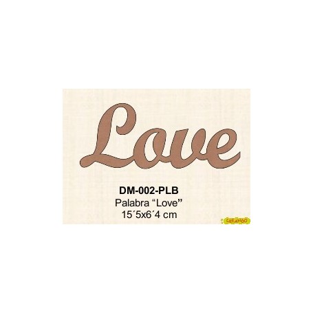 Palabra Love 15,5x6,5cm