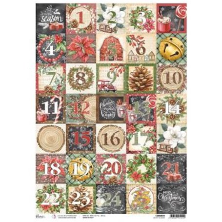 Papel de Arroz A3 Piuma Advent Calendar