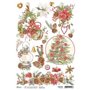 Papel de Arroz A4 Piuma Chistmas Pinecones