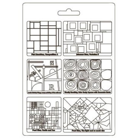 Molde flexible A4 PVC Bauhaus Squares