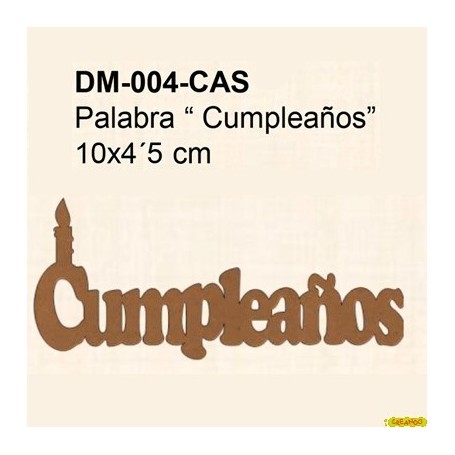 PALABRA CUMPLEAÑOS 10x4´5CM