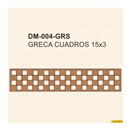 GRECA CUADROS 15x3CM