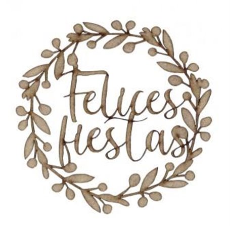 DM Felices Fiestas 15cm de diámetro