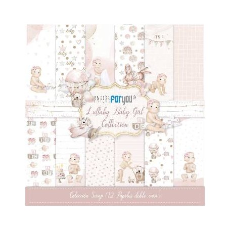 Colección 12 Pap Scrap 30x30 "Lullababy Baby Girl"