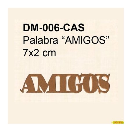 PALABRA AMIGOS 7x2CM