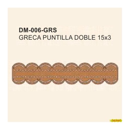 GRECA PUNTILLA DOBLE 15x3CM
